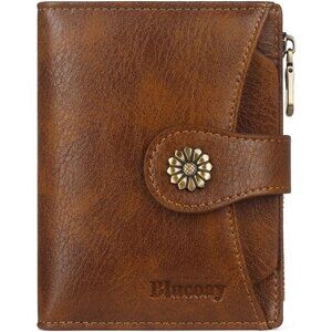 Womens Wallet,RFID Blocking Wallet Women,Soft Leather Bifold Small Wallets For W